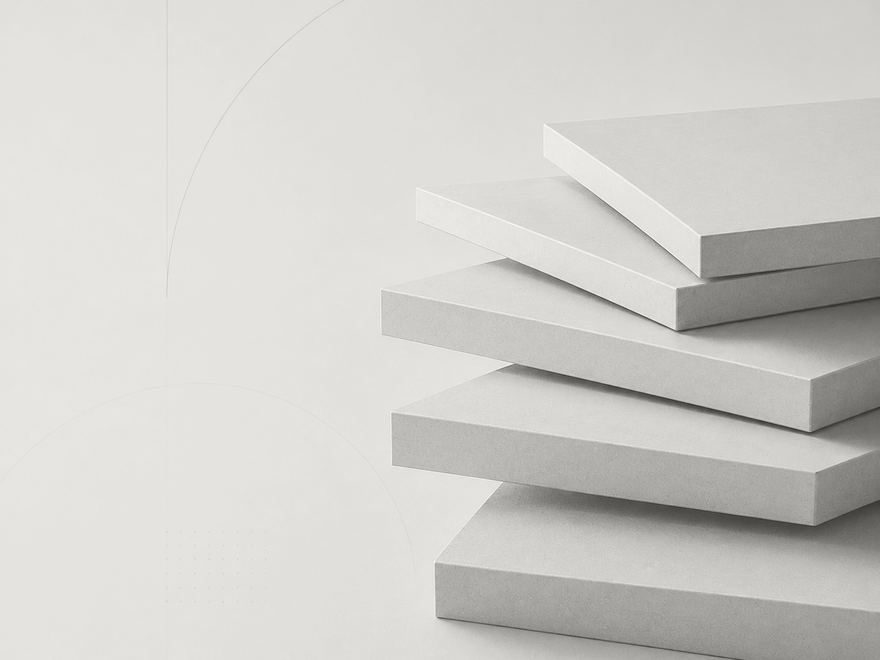 Versetzt gestapelte Platten als Sinnbild für eine anpassungsfähige Arbeitsweise